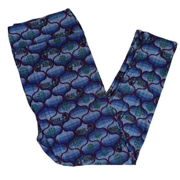 Lularoe TC2 Holiday Leggings "Christmas In The Countryside" • Vintage • NWOT - Picture 4 of 10